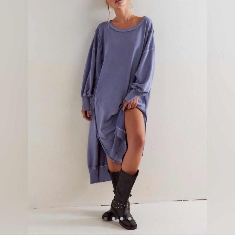 NWOT Free People We The Free Camden Maxi Sweatshirt